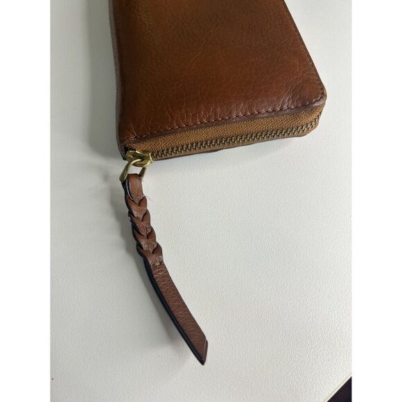 Fossil Caroline Leather Chevron Colorful Zip Around RFID Wallet - Picture 7 of 10